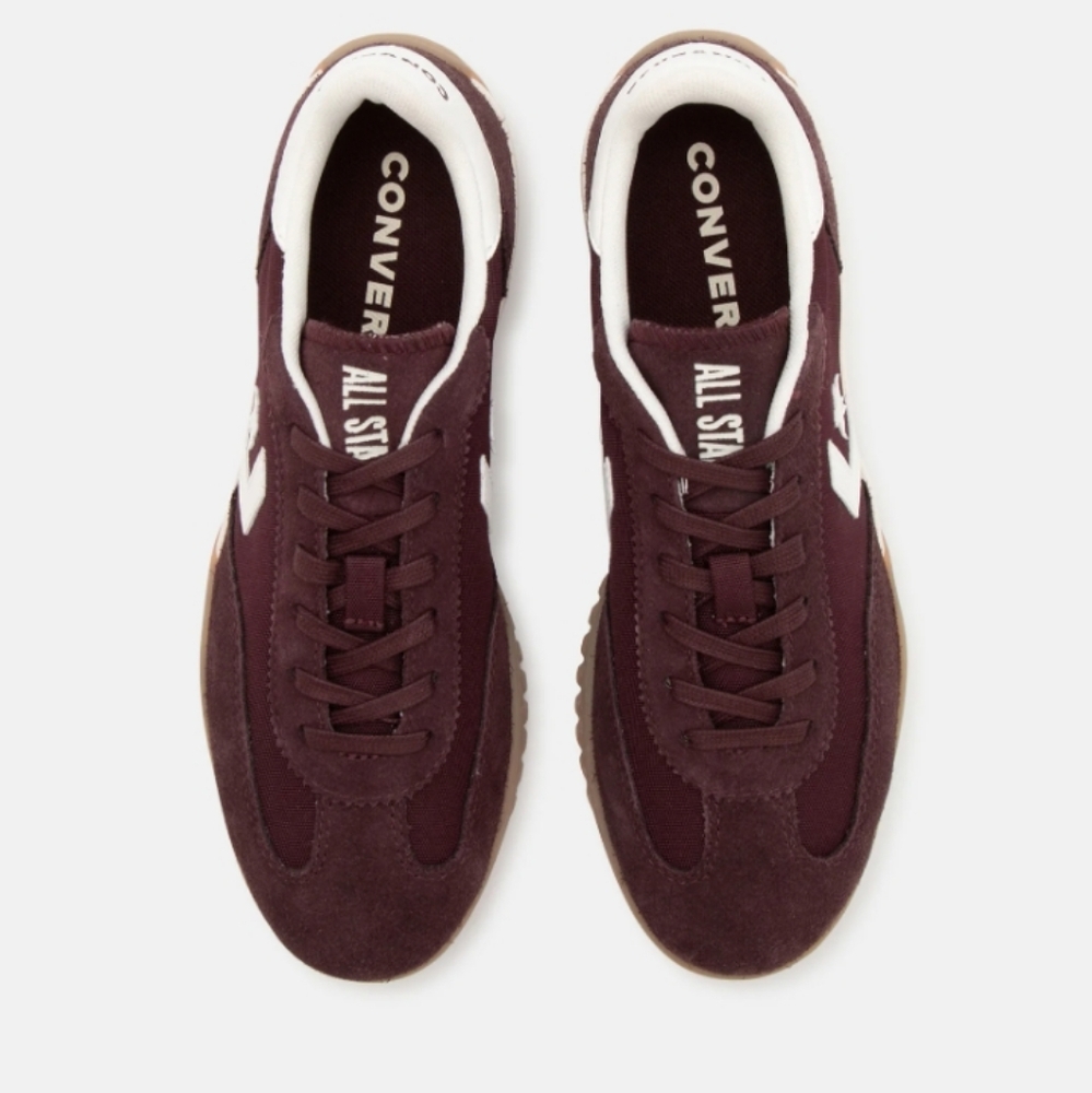 Converse Run Star Casual Maroon Bloodstone Burgundy Streetwear Classic Trainers - Picture 2 of 8